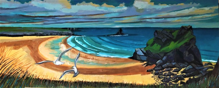 oil painting of broad haven