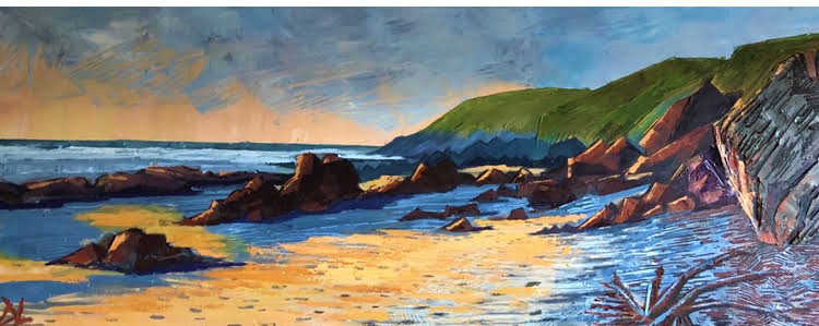 painting of freshwater west