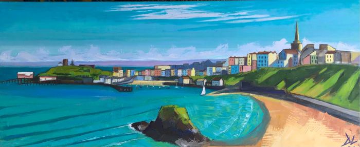 oil painting  tenby